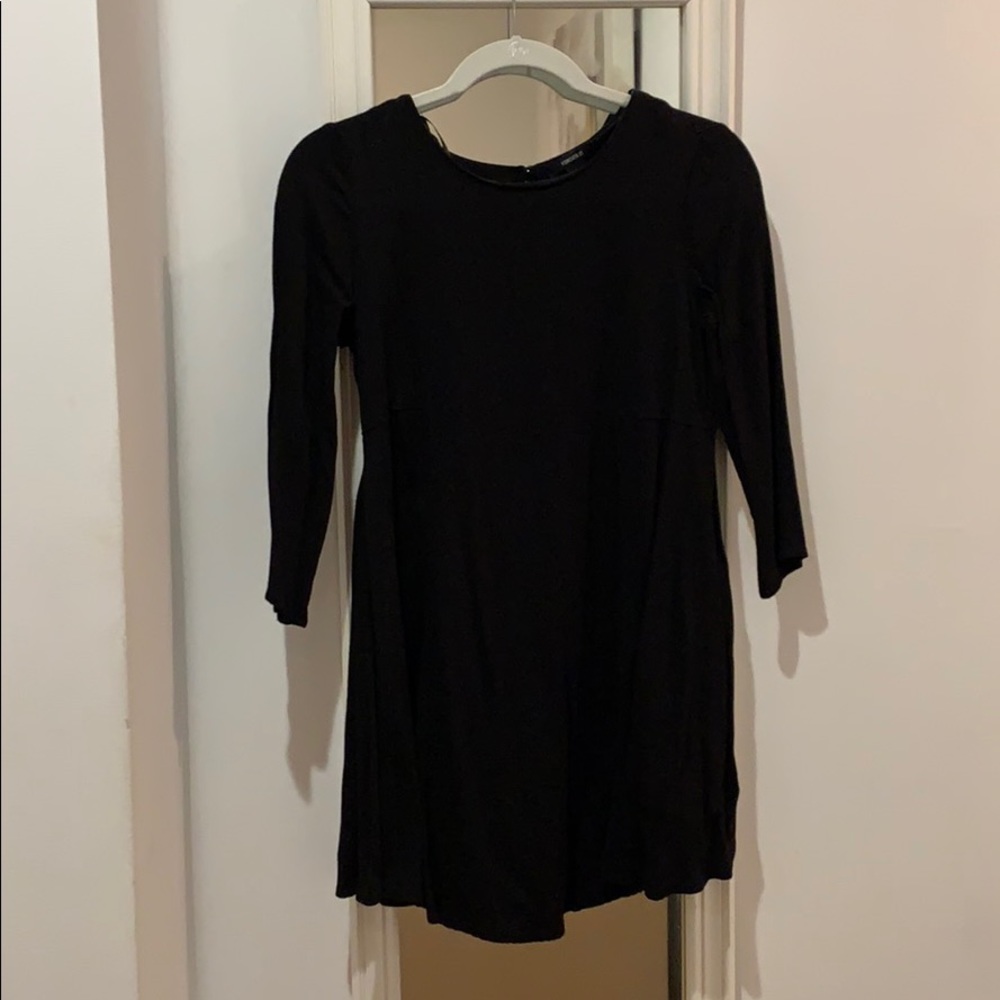 Black shift dress